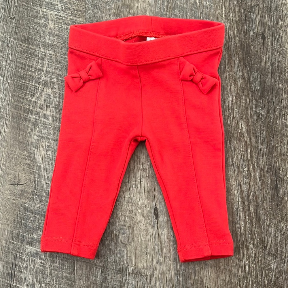 Janie and Jack  RED BOW PONTE PANT